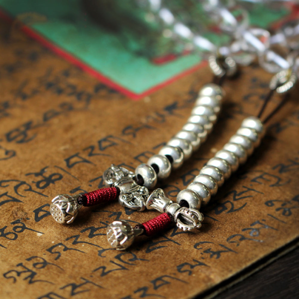 108 Beads Clear Quartz Healing Mala Necklace