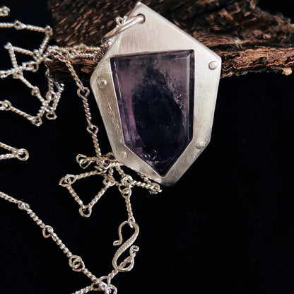 Guardian Spirit Amethyst Pendant Necklace
