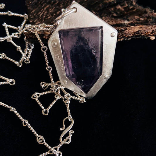 Guardian Spirit Amethyst Pendant Necklace