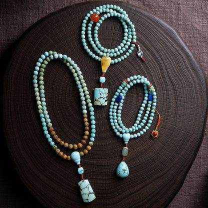 Serenity Turquoise Mala 108 Mala Beads