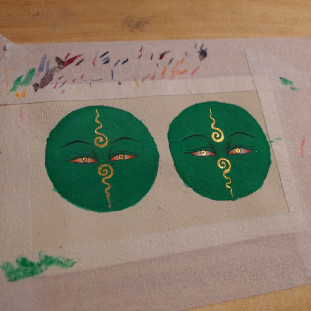 Eye of Wisdom Thangka Amulet Necklace