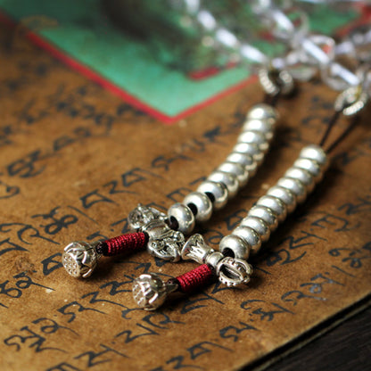 108 Beads Clear Quartz Healing Mala Necklace