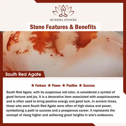 Five Elements Balance - South Red Agate Strawberry Quartz Sun Stone Citrine Luck Bracelet